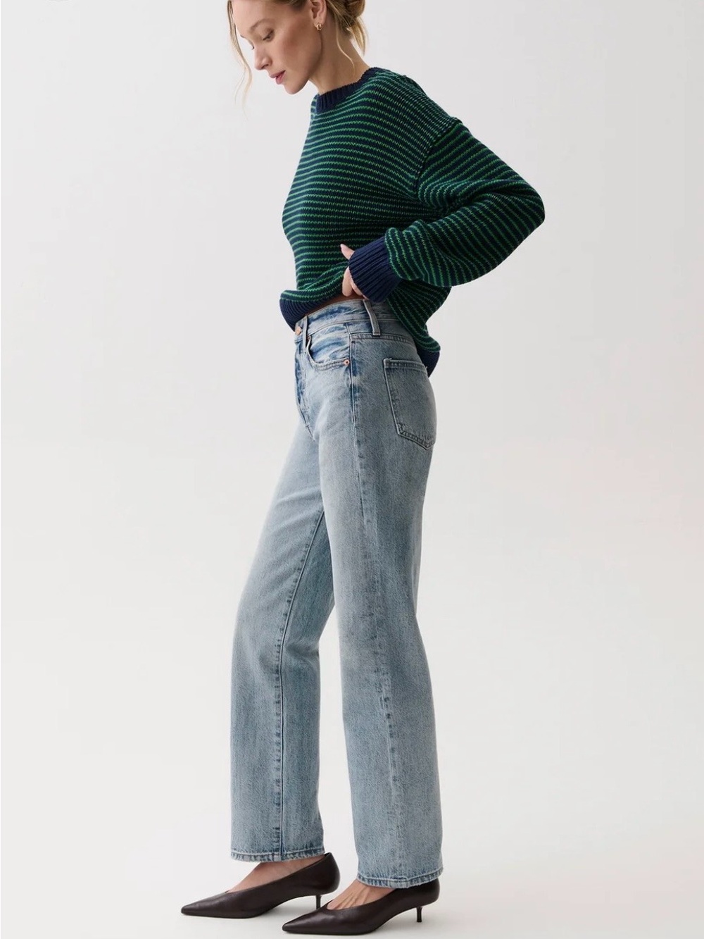Pistola Cassie Super High Rise Straight Jean